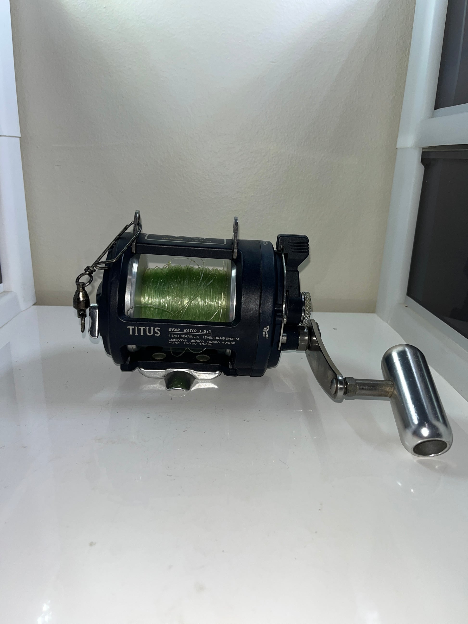 USED OKUMA REEL PART - Titus T30 II 2 Speed Big Game - Right Side Plate X1