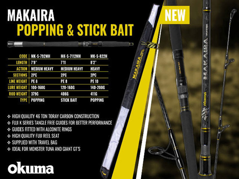 Okuma Makaira Stick bait rod